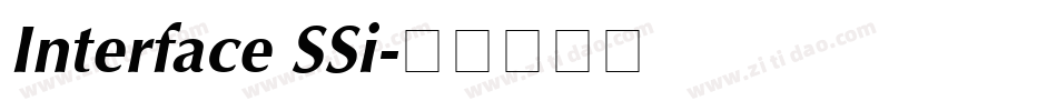 Interface SSi字体转换